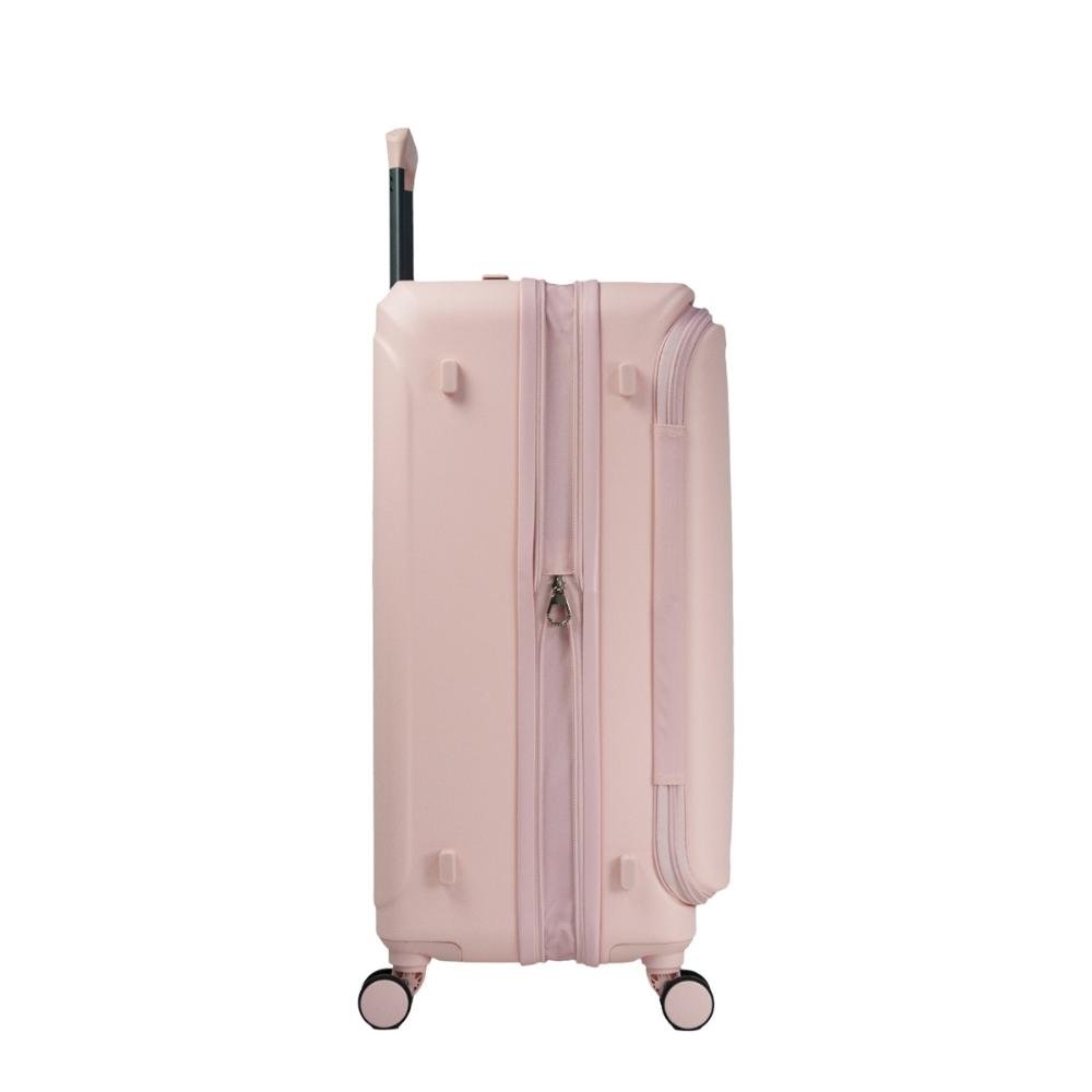 Mala Média 23kg Rígida com Rodas 360º Eco Line Echolac Rosa Claro 4