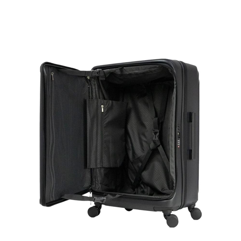 Mala Média 23kg Rígida com Rodas 360º Eco Line Echolac Preto 12