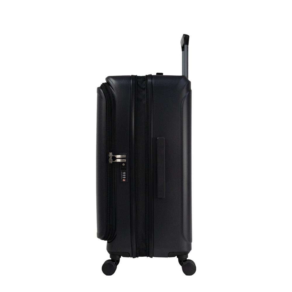 Mala Média 23kg Rígida com Rodas 360º Eco Line Echolac Preto 3