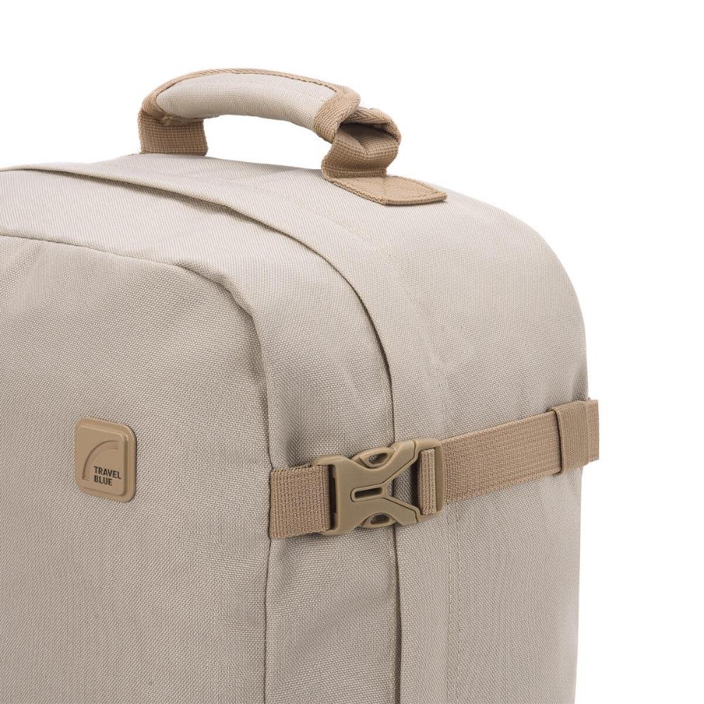 Mochila Feminina para Viagem até 28lt Trekker Travel Blue Nude 7