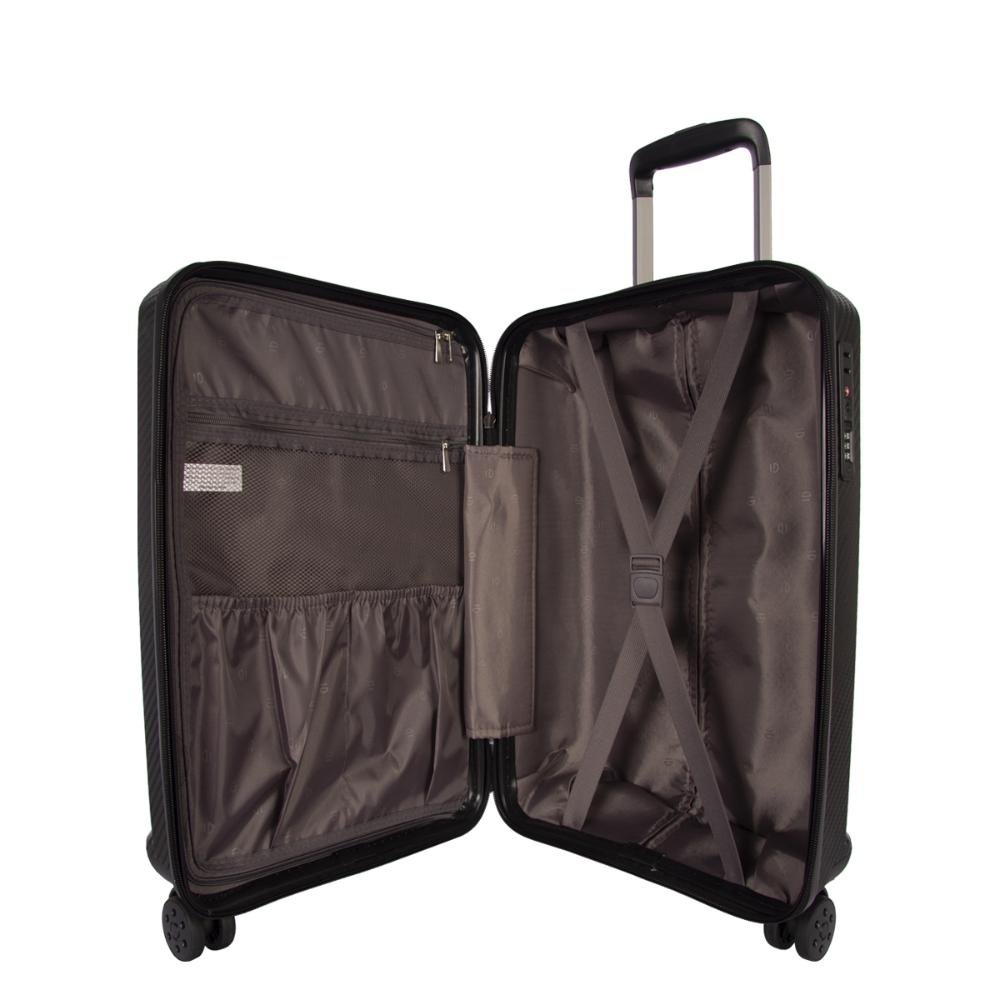 Mala Pequena 10kg Rígida Rodas Giro 360° Berlim Black Le Postiche Preto 5