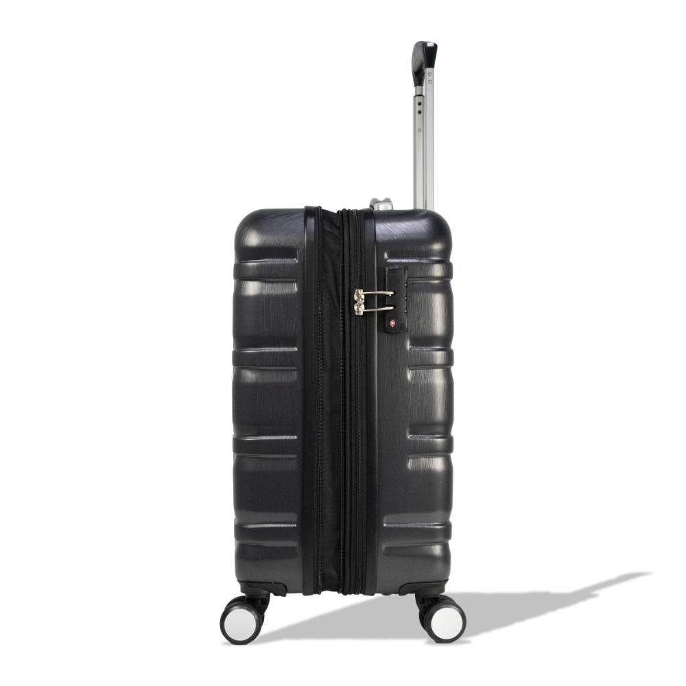 Mala Pequena de Bordo 10kg Rígida Rodas Giro 360° Rockspin Samsonite Grafite 4