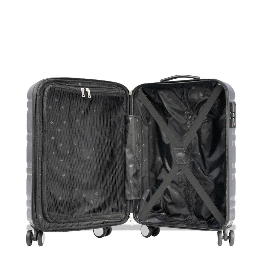 Mala Pequena de Bordo 10kg Rígida Rodas Giro 360° Rockspin Samsonite Grafite 5