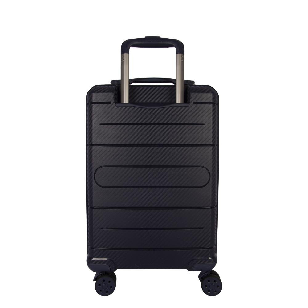 Mala Pequena de Bordo 10kg Rígida Rodas Giro 360° Berlim Black Le Postiche Azul Escuro 4