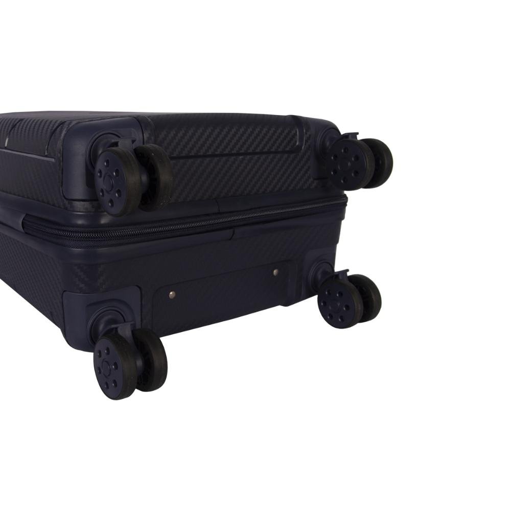 Mala Pequena de Bordo 10kg Rígida Rodas Giro 360° Berlim Black Le Postiche Azul Escuro 5