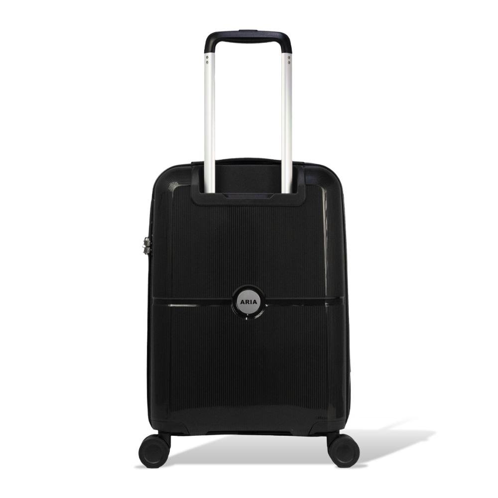 Mala Pequena de Bordo 10Kg Polipropileno Rodas Giro 360° Fusion Line Echolac Preto 2