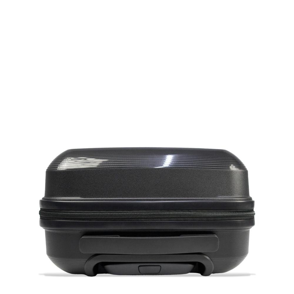 Mala Pequena de Bordo 10Kg Polipropileno Rodas Giro 360° Fusion Line Echolac Preto 7