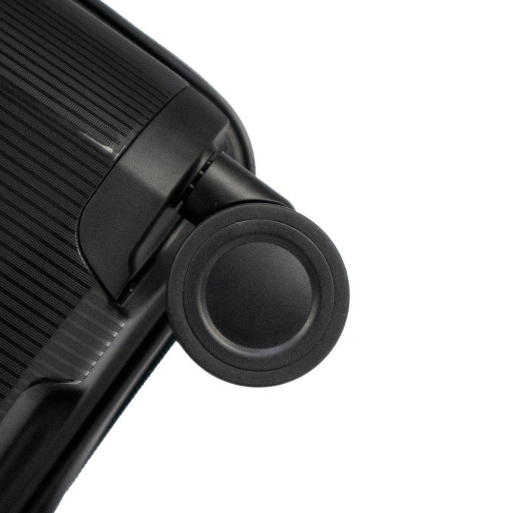 Mala Pequena de Bordo 10Kg Polipropileno Rodas Giro 360° Fusion Line Echolac Preto 8