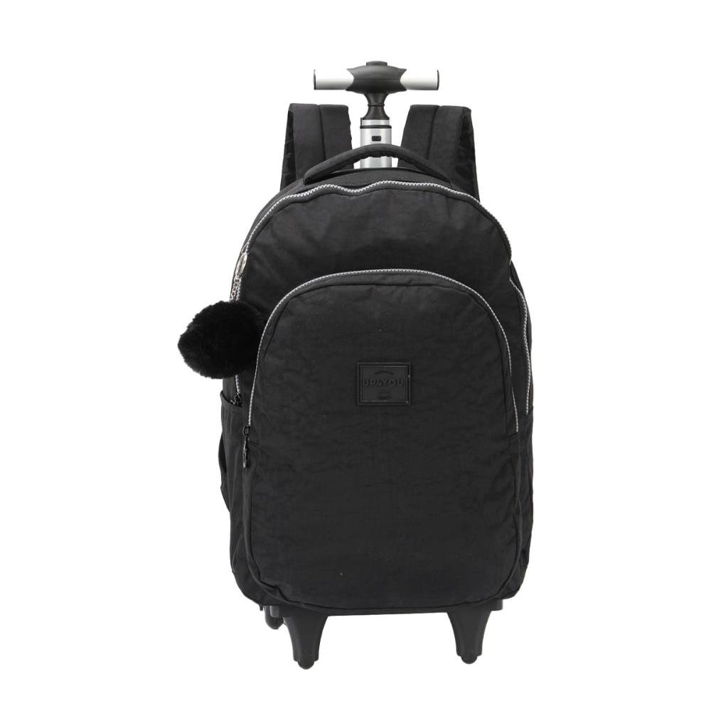 Mochila de Rodinha Juvenil Crinkle MC47152UP Up4you Preto 7