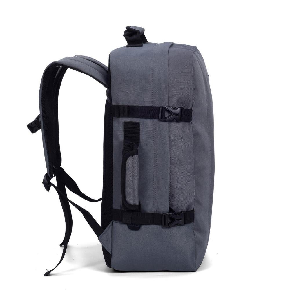 Mochilla Notebook 15,4'' Masculina Trekker Travel Blue Cinza 4