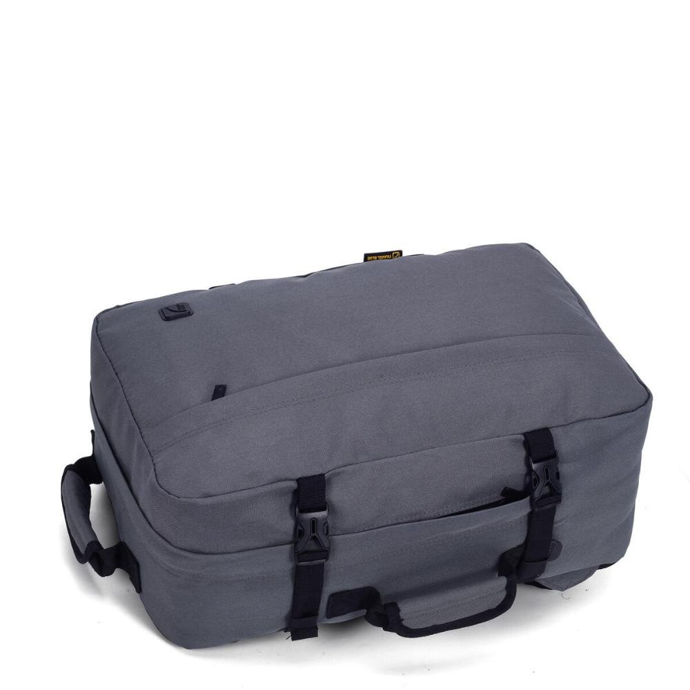 Mochilla Notebook 15,4'' Masculina Trekker Travel Blue Cinza 6