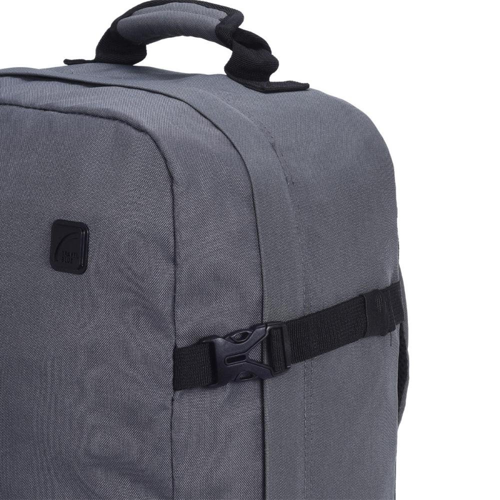 Mochilla Notebook 15,4'' Masculina Trekker Travel Blue Cinza 7