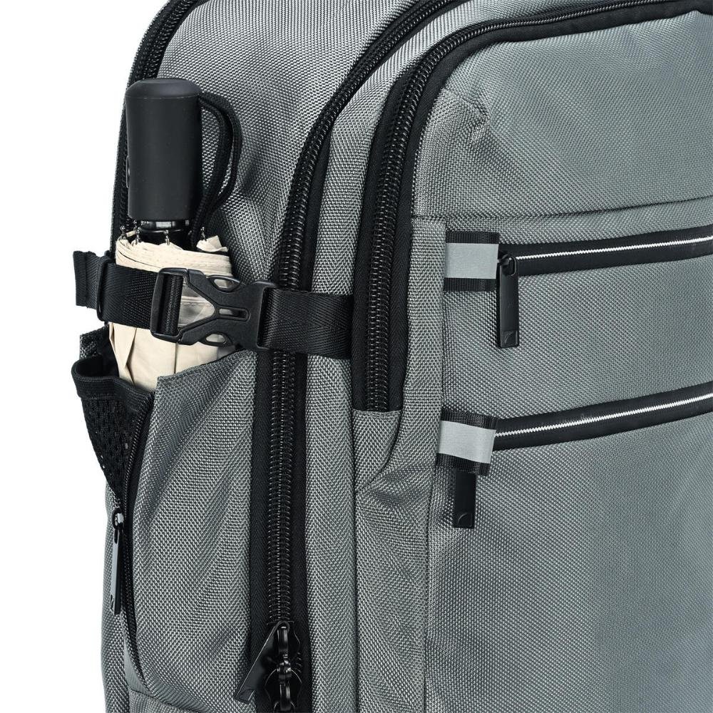 Mochila Notebook 15,4'' Masculina Journey Travel Blue Cinza 6