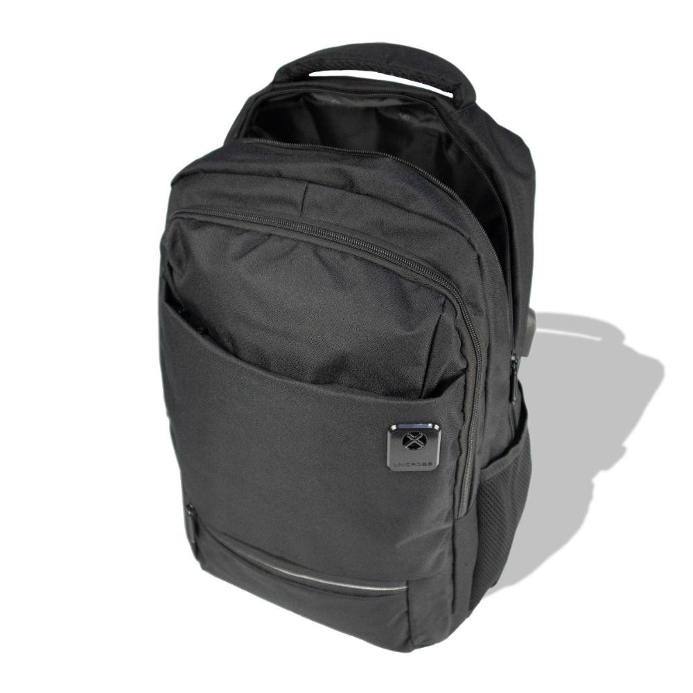 Mochila Notebook 18" USB 2 Bolsos 62.3825.1 Unicross Preto 5