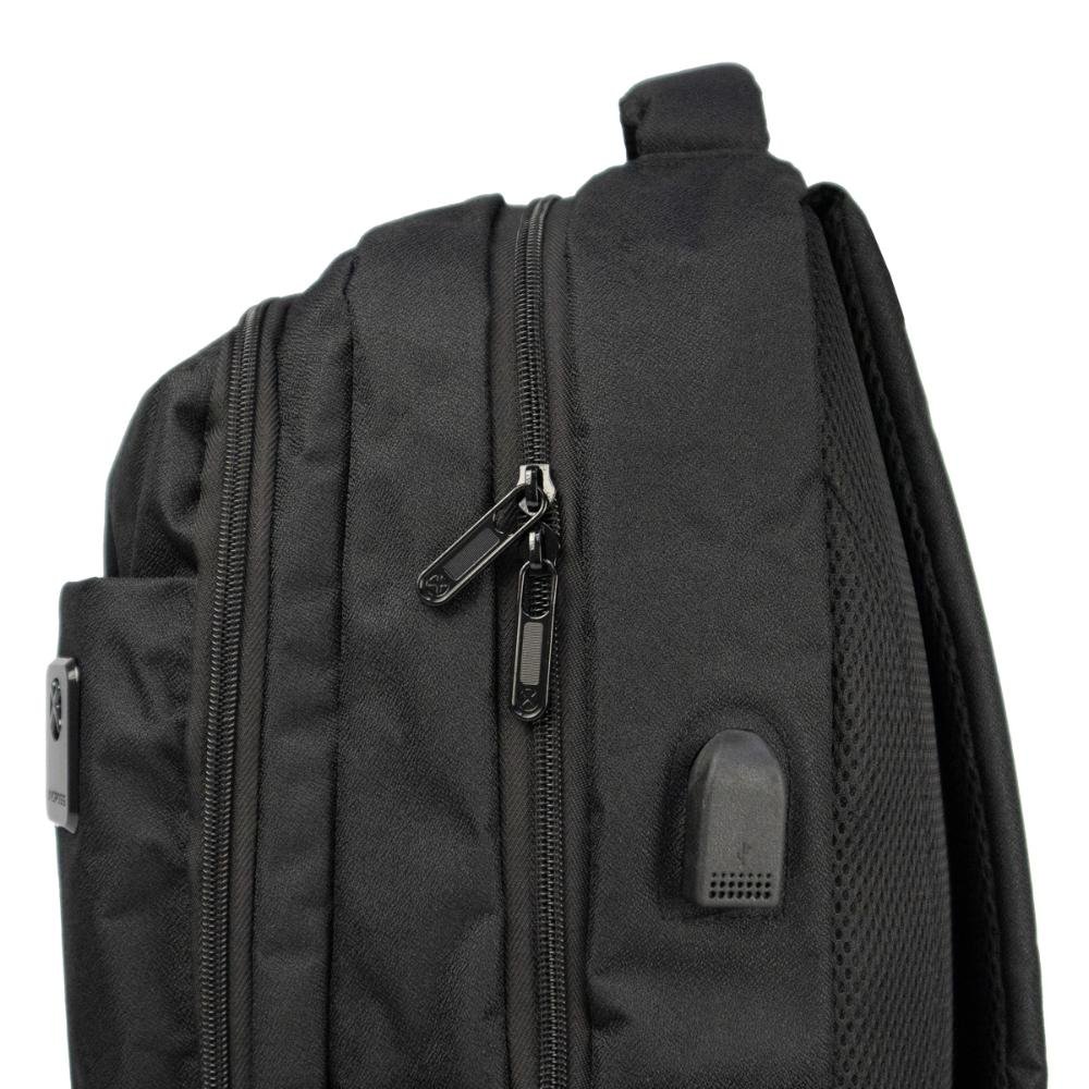 Mochila Notebook 18" USB 2 Bolsos 62.3825.1 Unicross Preto 9
