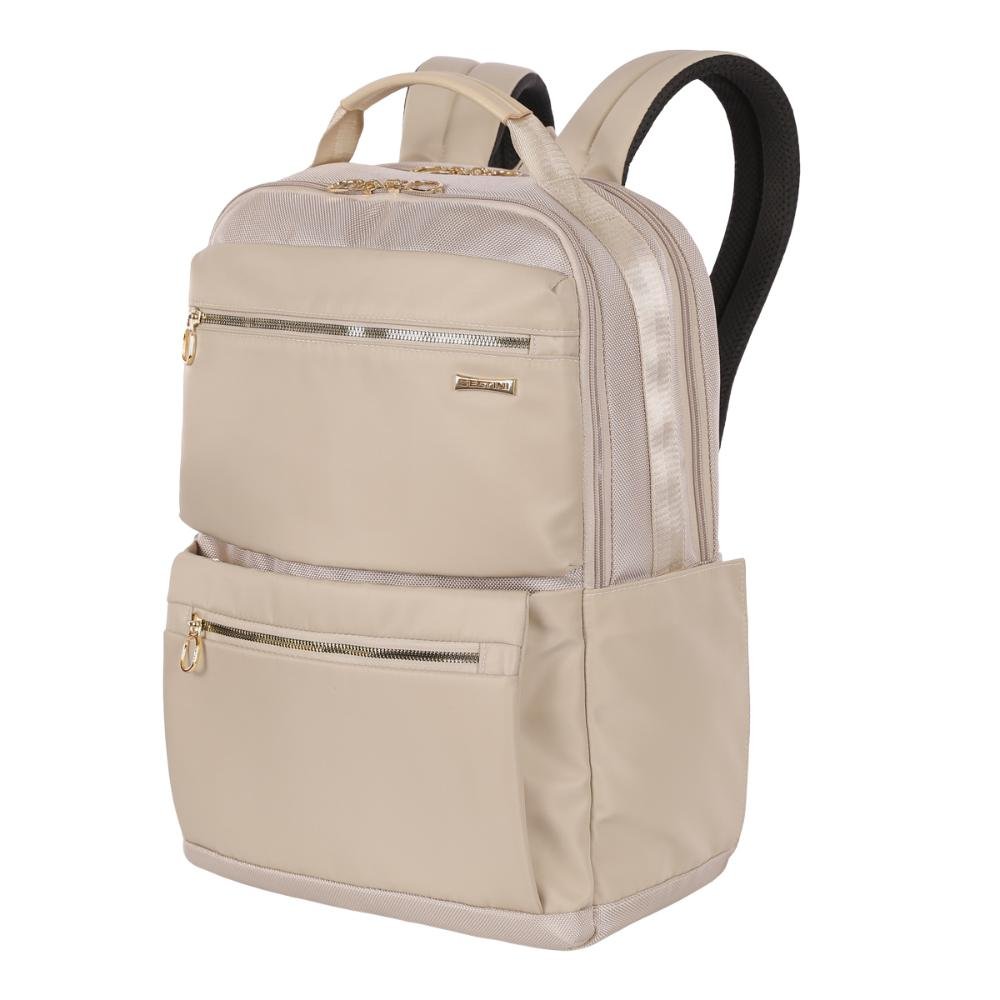 Mochila Notebook 2 Compartimentos Elegance 20900-13 Sestini Nude 2