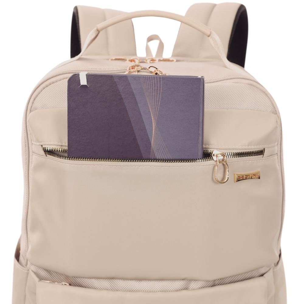 Mochila Notebook 2 Compartimentos Elegance 20900-13 Sestini Nude 6