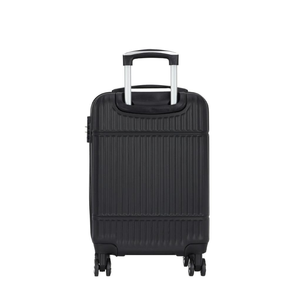 Mala de Viagem Pequena 10Kg Rígida Rodas Giro 360º Shenzhen Polo King Preto 2