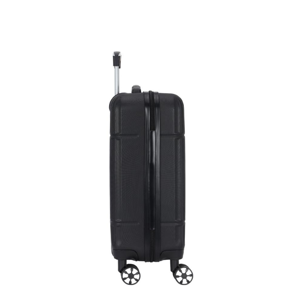 Mala de Viagem Pequena 10Kg Rígida Rodas Giro 360º Shenzhen Polo King Preto 4