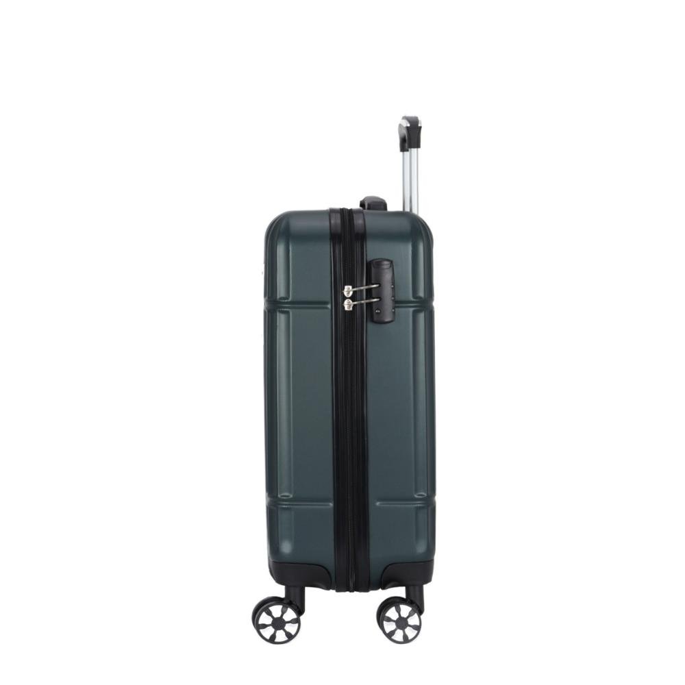 Mala de Viagem Pequena 10Kg Rígida Rodas Giro 360º Shenzhen Polo King Verde 2