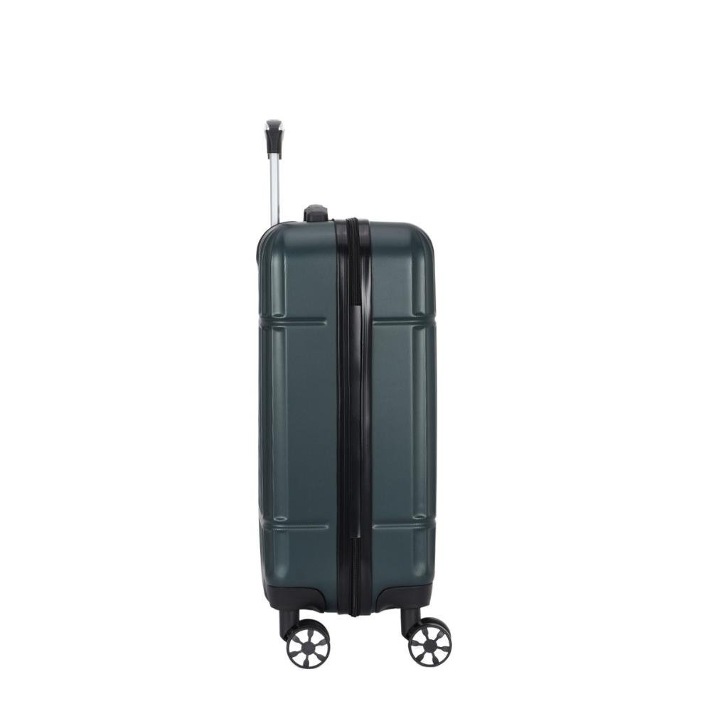 Mala de Viagem Pequena 10Kg Rígida Rodas Giro 360º Shenzhen Polo King Verde 3