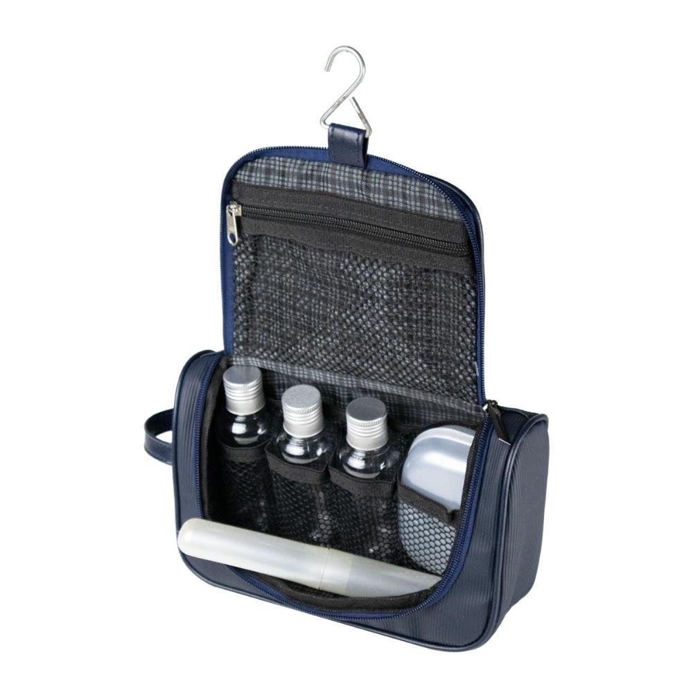 Necessaire Canelado Com Potes EX1093M Le Postiche Azul 5