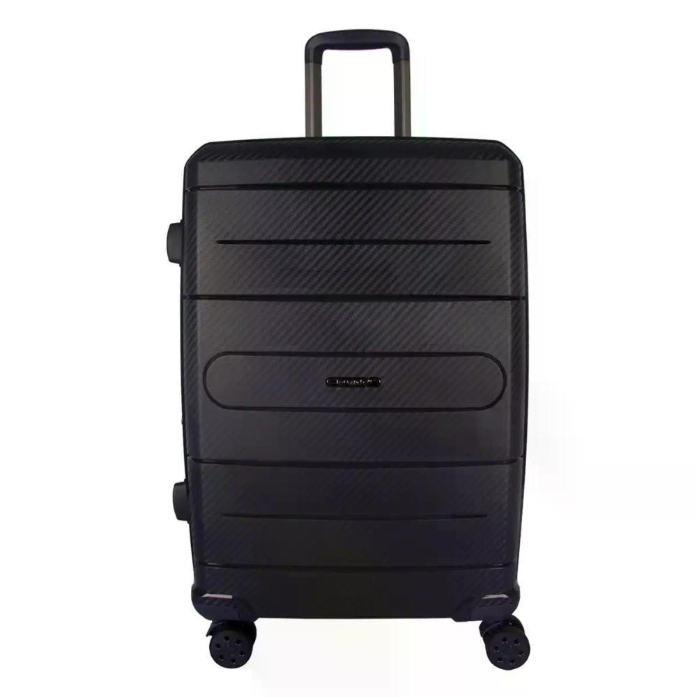 Mala Grande 32kg Polipropileno Rodas Giro 360° Berlim Black Eco Le Postiche