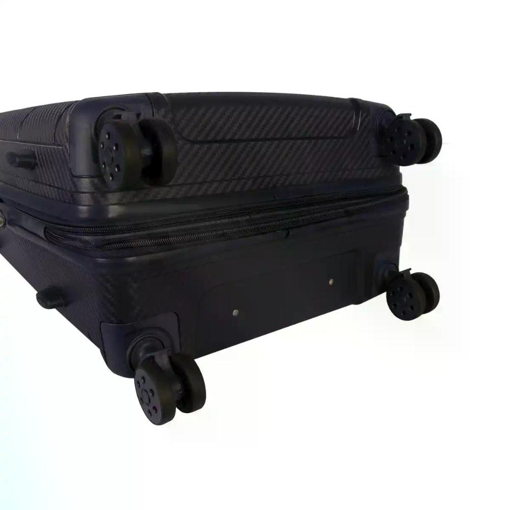 Mala Grande 32kg Polipropileno Rodas Giro 360° Berlim Black Eco Le Postiche Preto 7