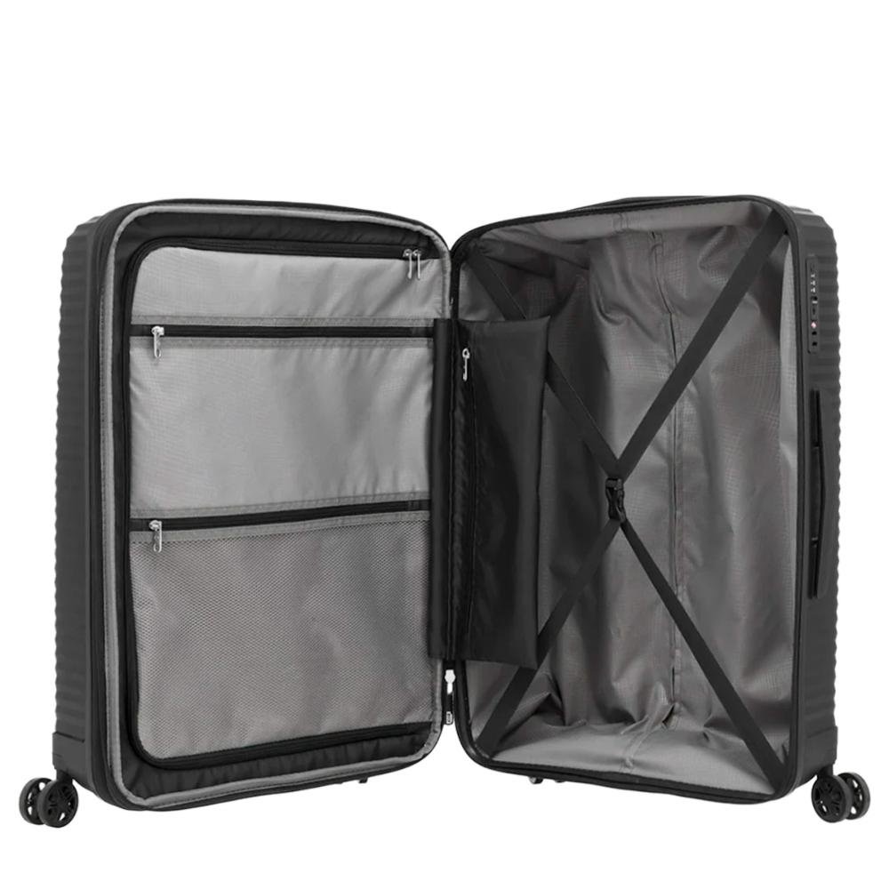Mala Grande 32kg Polipropileno Rodas Giro 360º Varro Samsonite Preto 5