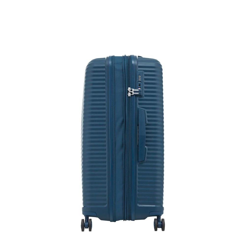 Mala Grande 32kg Polipropileno Rodas Giro 360º Varro Samsonite Azul Escuro 3