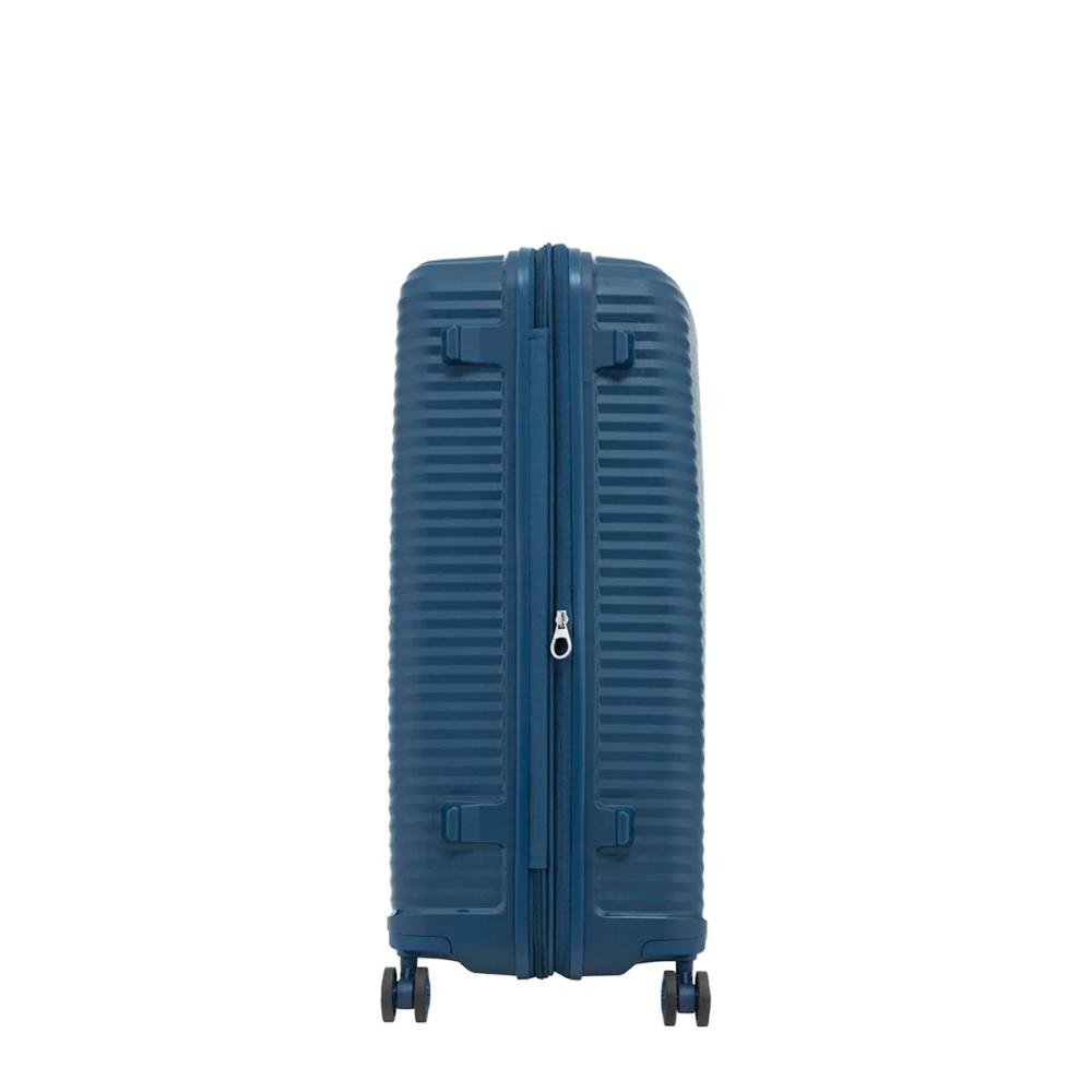 Mala Grande 32kg Polipropileno Rodas Giro 360º Varro Samsonite Azul Escuro 4