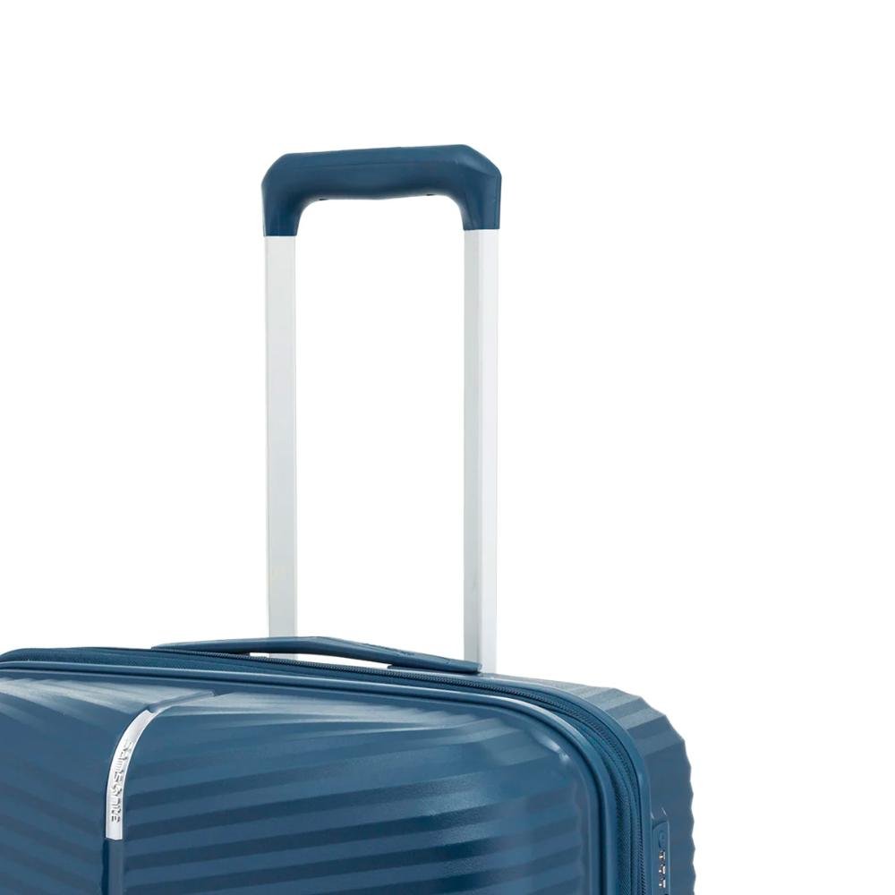 Mala Grande 32kg Polipropileno Rodas Giro 360º Varro Samsonite Azul Escuro 6