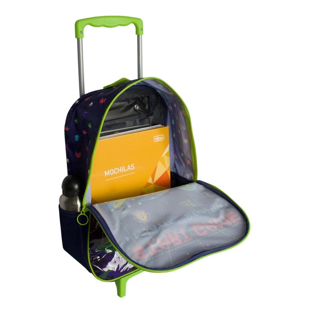 Mochila de Rodinha Start Game Infantil Luxcel Azul 4