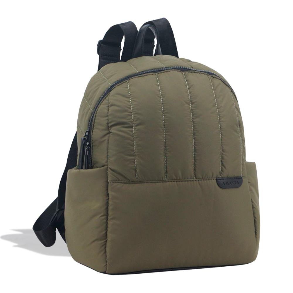 Mochila Feminina Puffer New Sport Nylon Amayra Verde 3