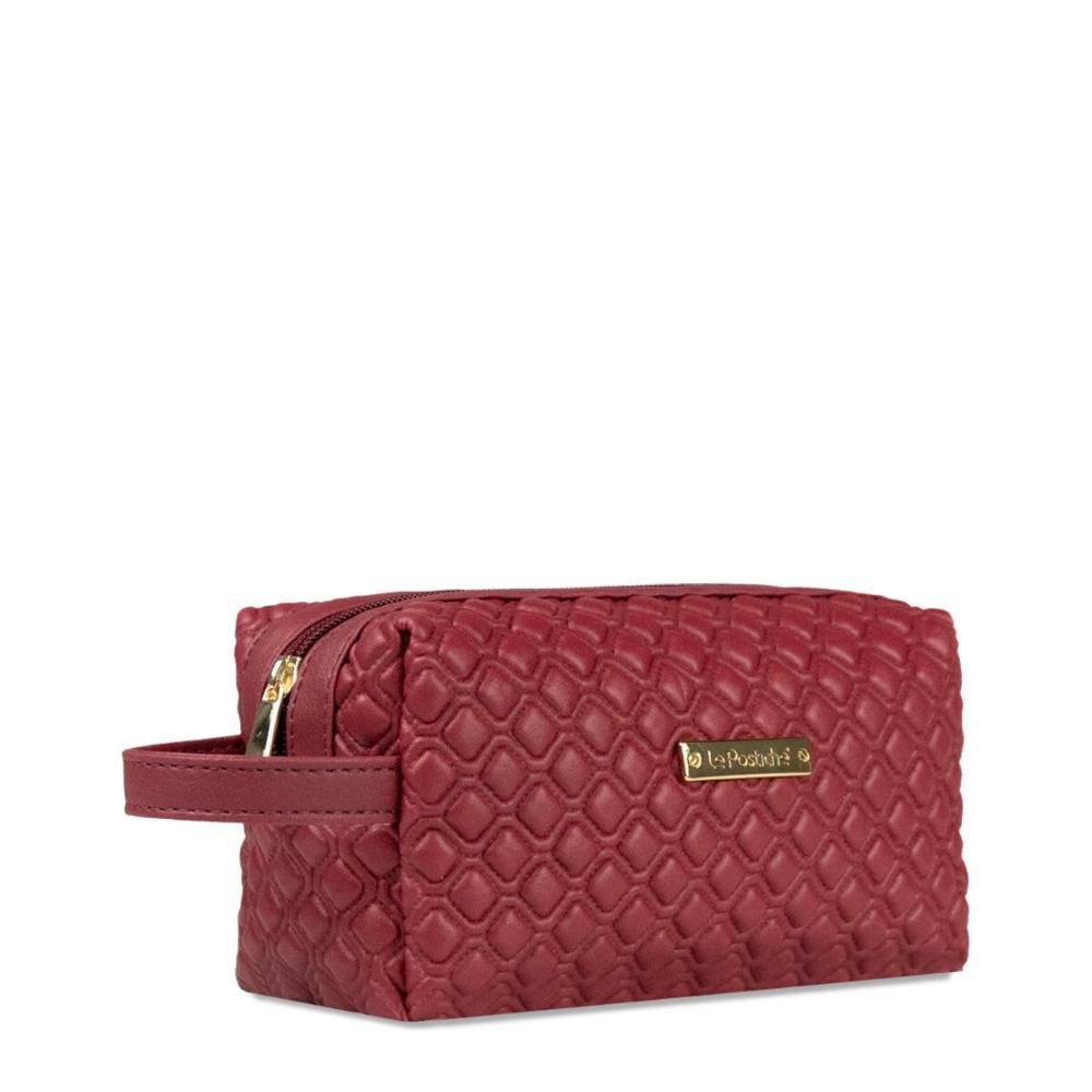 Nécessaire Estojo Pequena Matelassê EX550NEW Le Postiche Vinho 3
