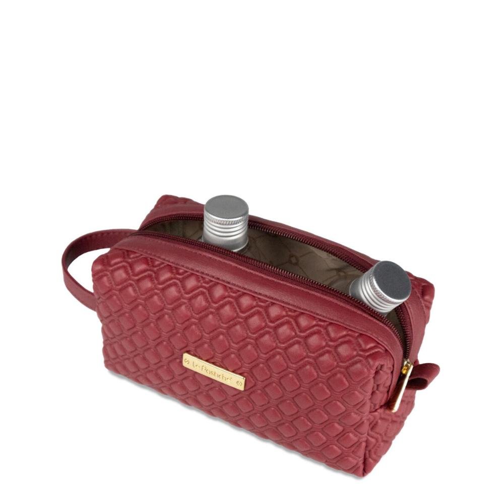 Nécessaire Estojo Pequena Matelassê EX550NEW Le Postiche Vinho 4