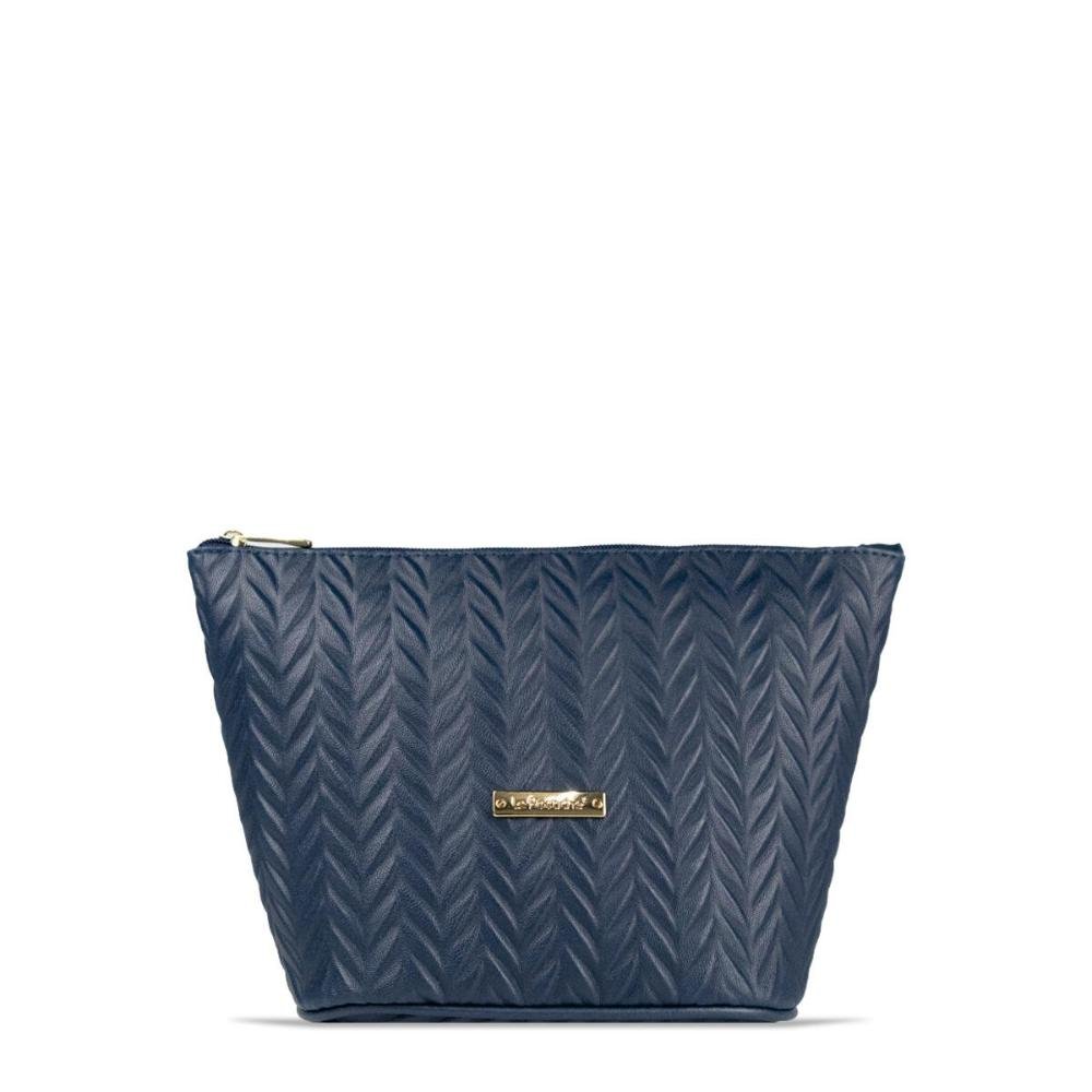 Nécessaire Feminina Trapézio Matelassê Chevron Le Postiche