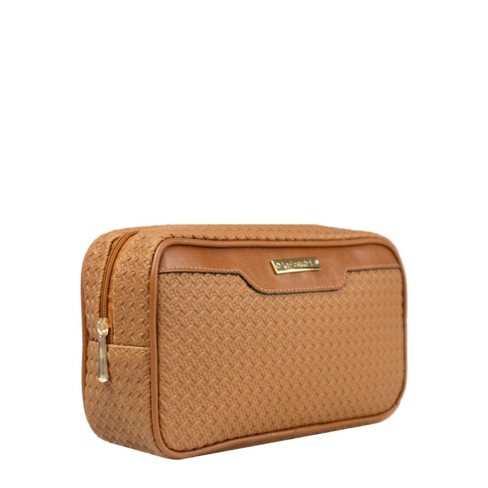 Necessaire Estojo Tressê EX-1070 Le Postiche Caramelo 3