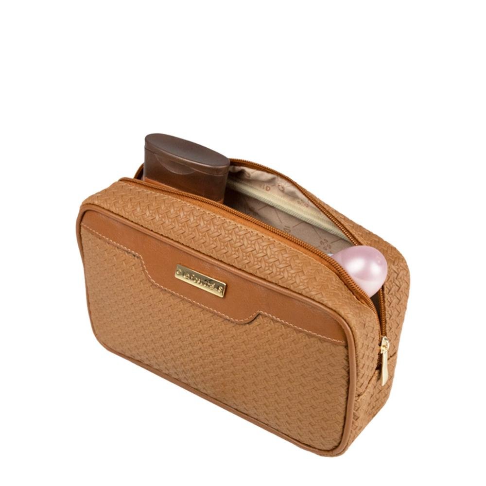 Necessaire Estojo Tressê EX-1070 Le Postiche Caramelo 4
