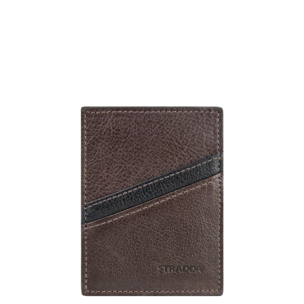 Porta Cartão Couro Masculino Napoli U710250 Stradda Marrom 3