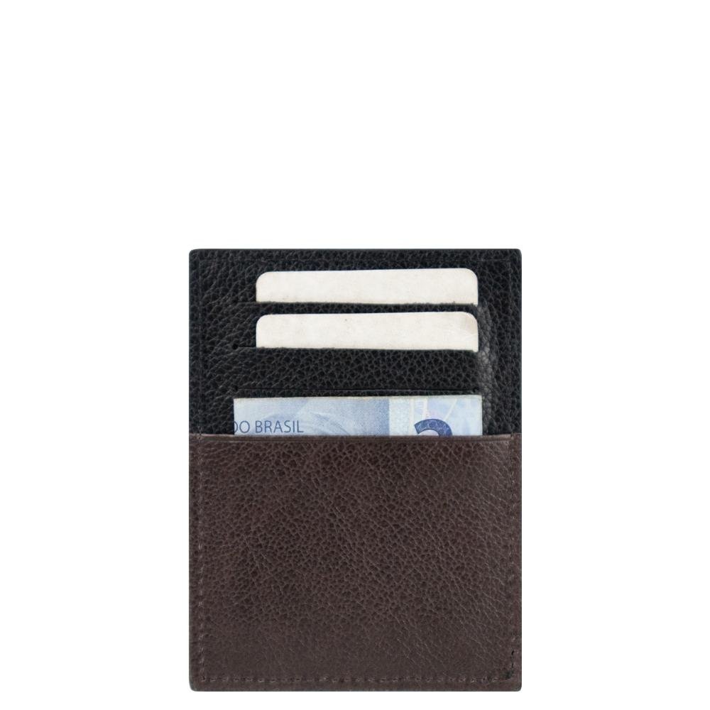 Porta Cartão Couro Masculino Napoli U710250 Stradda Preto 3