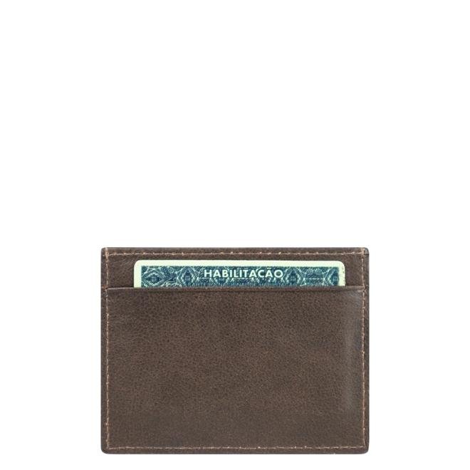 Porta Cartão Couro Masculino Vintage U711222 Stradda Marrom 3