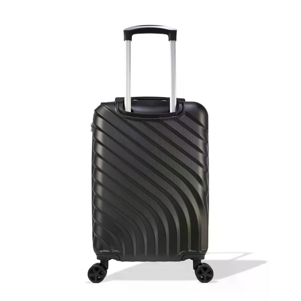 Mala Pequena de Bordo 10kg ABS Rodas Giro 360º Curve Seanite Preto 2