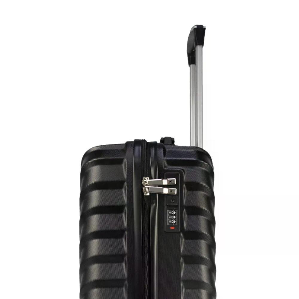 Mala Pequena de Bordo 10kg ABS Rodas Giro 360º Curve Seanite Preto 7