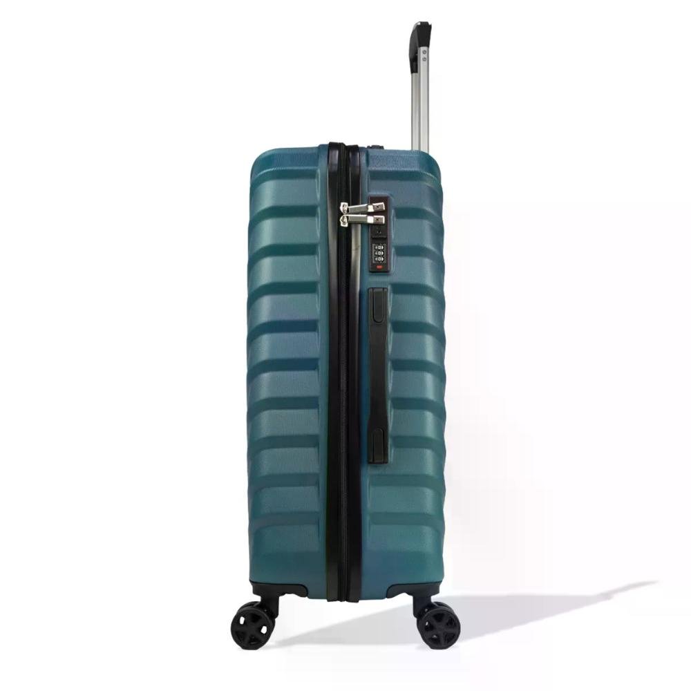 Mala Grande 32kg ABS Rígida Rodas Giro 360º Curve Seanite Petróleo 4