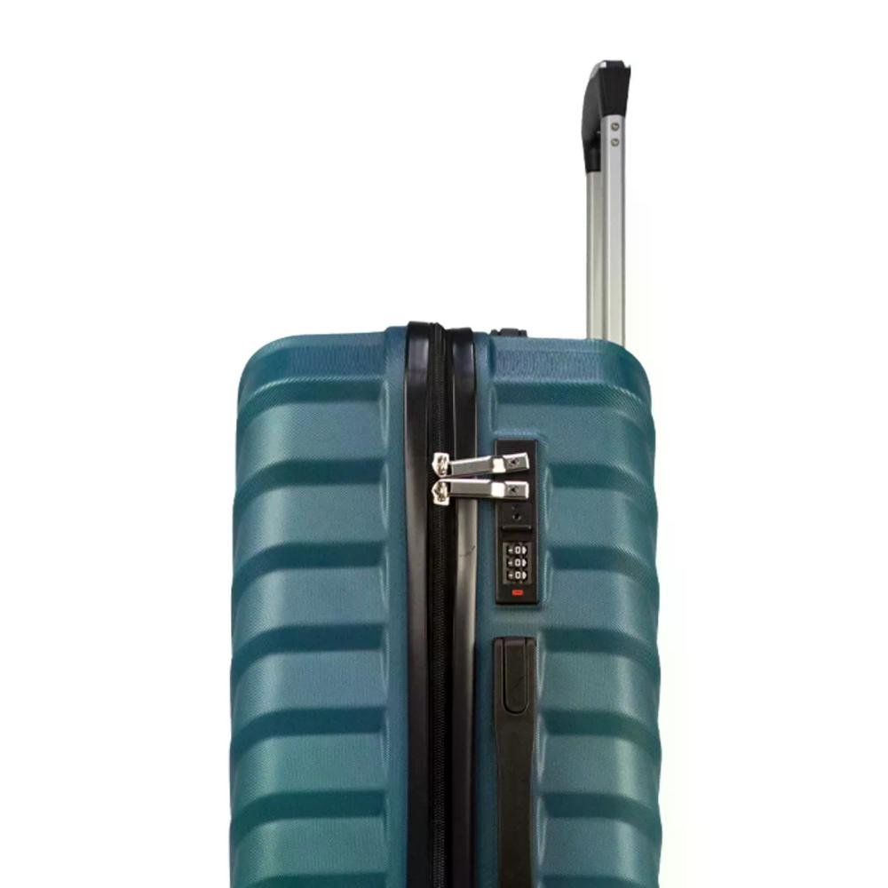 Mala Grande 32kg ABS Rígida Rodas Giro 360º Curve Seanite Petróleo 7