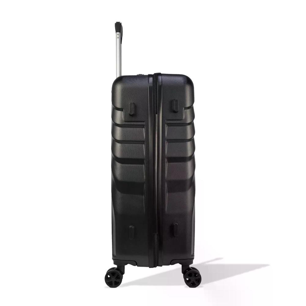 Mala Média 23kg ABS Rígida Rodas Giro 360º Curve Seanite Preto 5