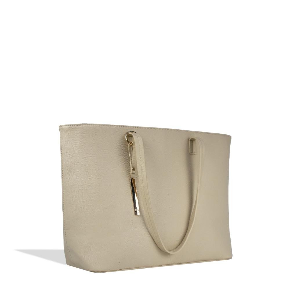 Bolsa Ombro Basic Tote Togo Le Postiche Bege 8