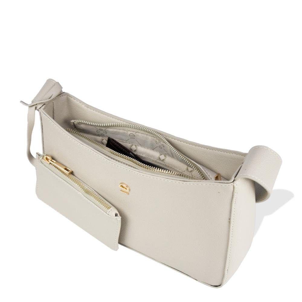 Bolsa Tiracolo com Mini Carteira Essentials Le Postiche Off White 4