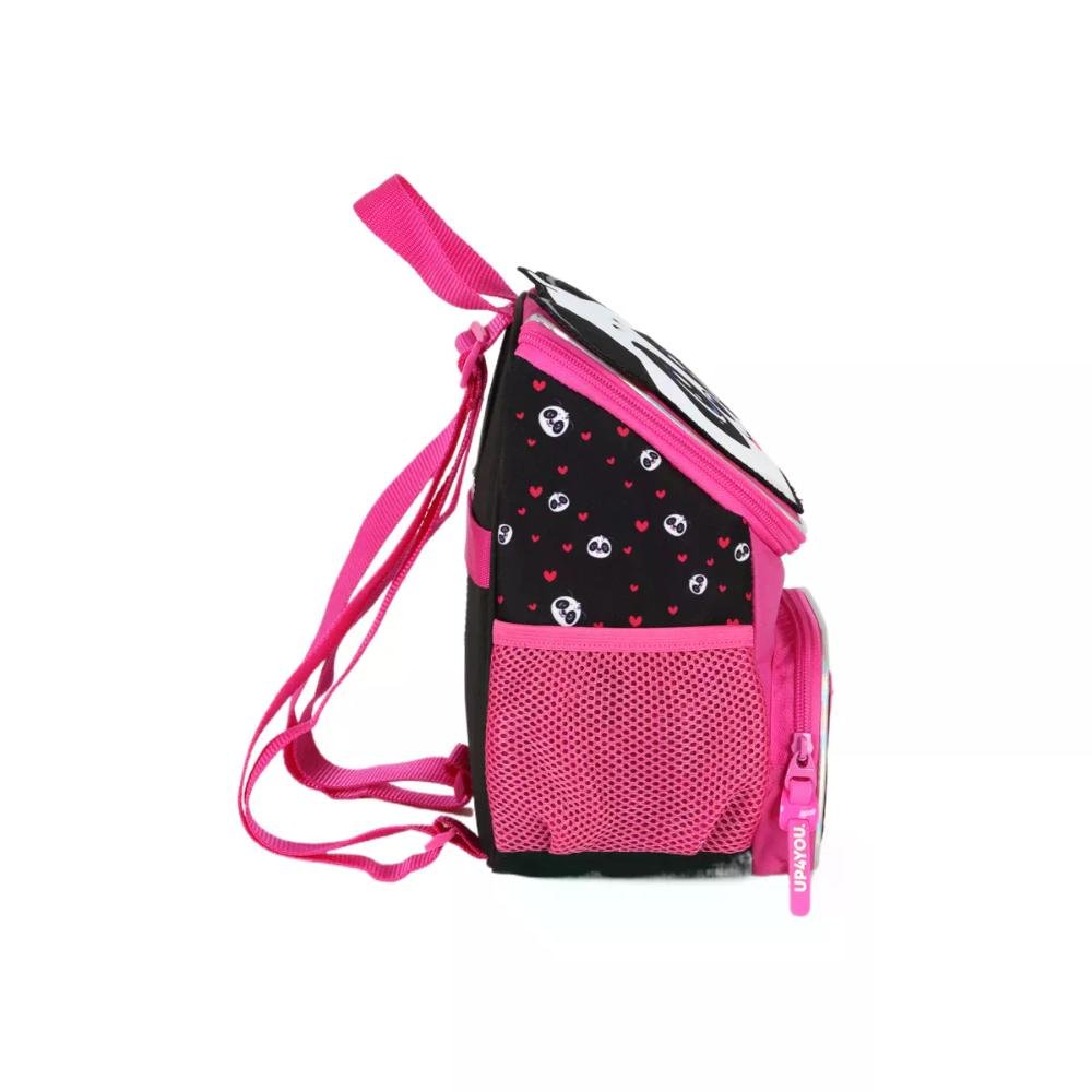 Lancheira Costas Infantil Panda e Gatinho Fofos Up4you Rosa 3